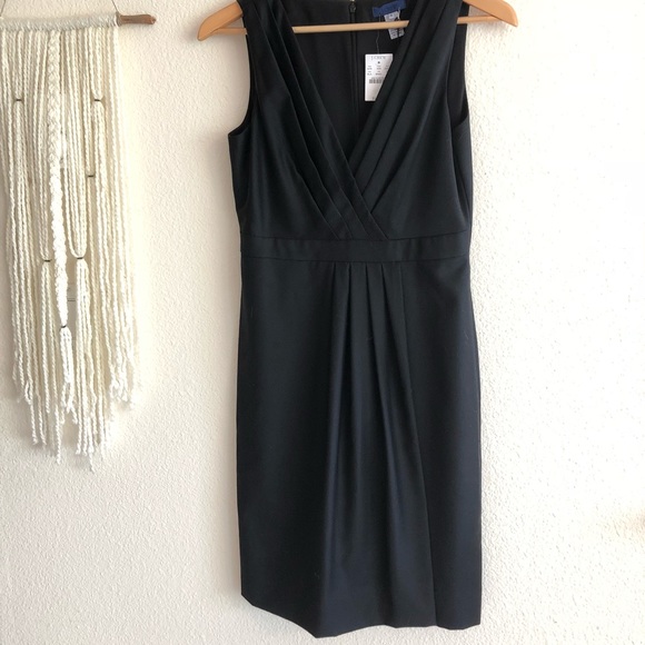 NWT J.Crew Tailored Little Black Dress, Midi - Picture 3 of 7